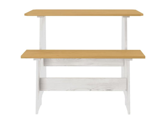 Brown Pine Wood Dining Table