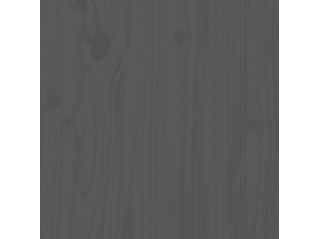 Gray Solid Wood Coffee Table, 55 x 55 x 40 cm