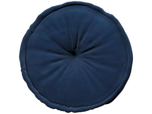 Blue Velvet Ottoman