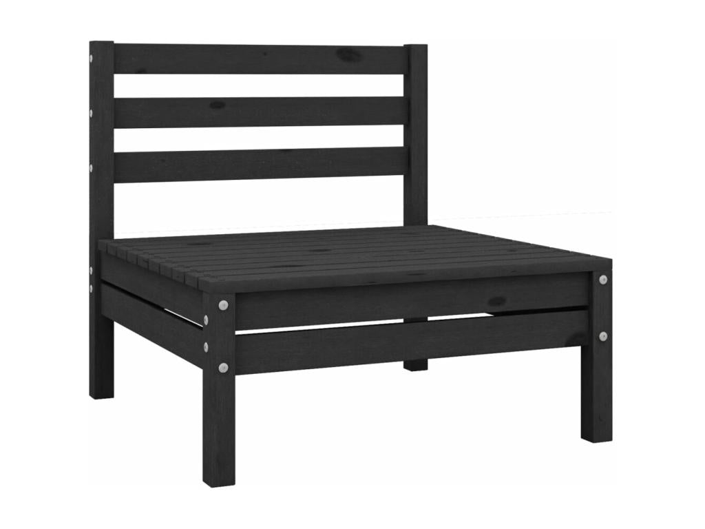 Black Outdoor Furniture Set, 63.5 x 63.5 x 62.5 cm