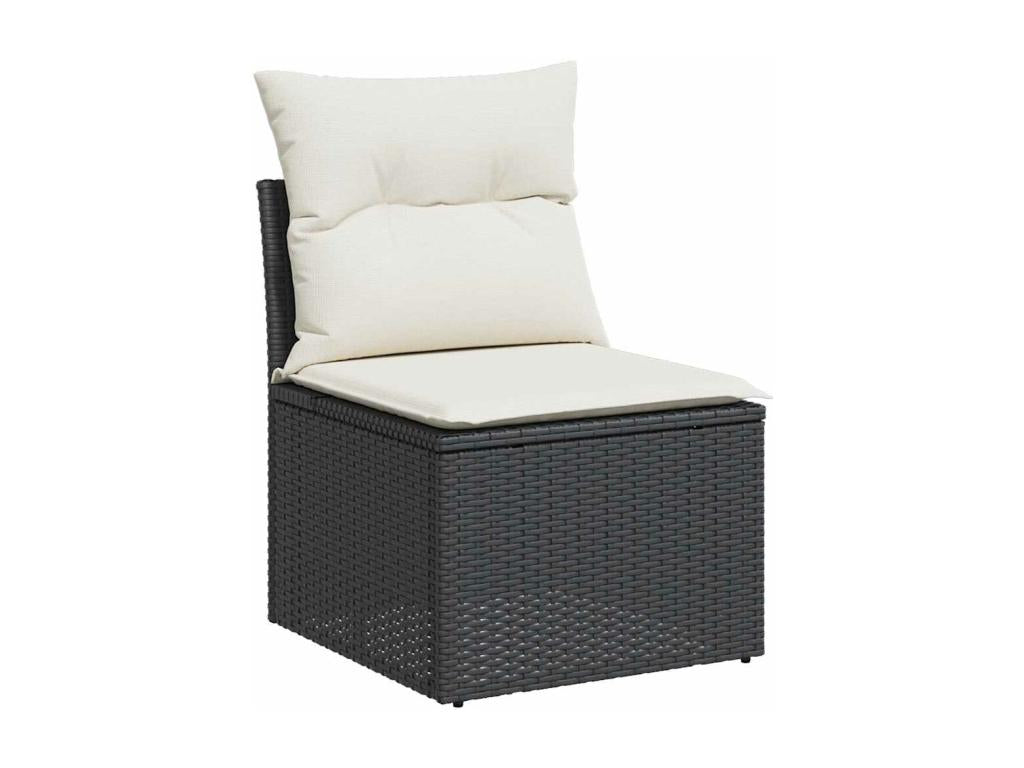 Black Woven Resin Wicker Outdoor Furniture Set