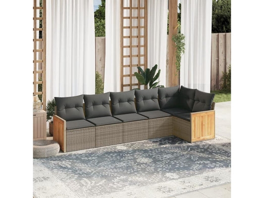 Gray Woven Resin Wicker Outdoor Furniture Set - dlz1766456876786