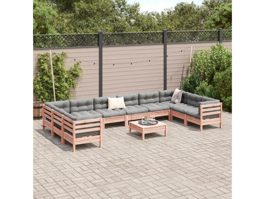 Brown Solid Wood Outdoor Furniture Set - dlz1766456884479