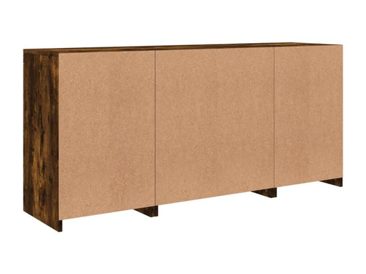 Brown Oak Wood Sideboard, 142.5 x 37 x 67 cm