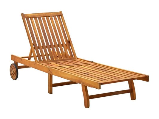 Brown Chaise Lounge, 200 x 59 x 30 cm