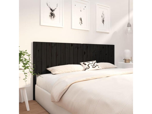 Black Solid Wood Home Furniture, 205.5 x 4 x 100 cm