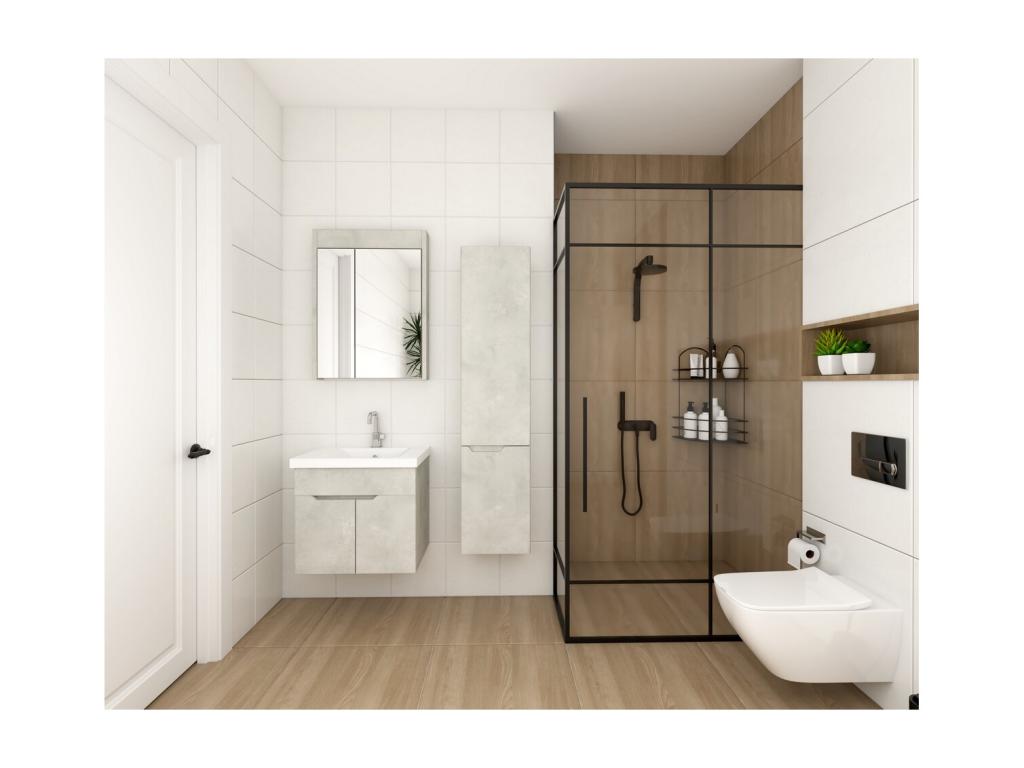 Gray Wardrobe, 80 x 60 x 16 cm