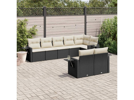 Black Woven Resin Wicker Outdoor Furniture Set - dlz1766456603408