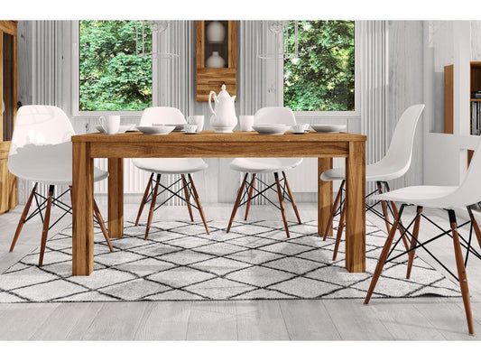 Natural Oak Wood Table, 80 x 120 cm