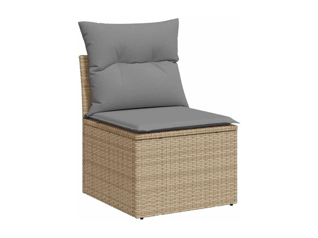 Beige Woven Resin Wicker Outdoor Furniture Set - dlz1766456753569