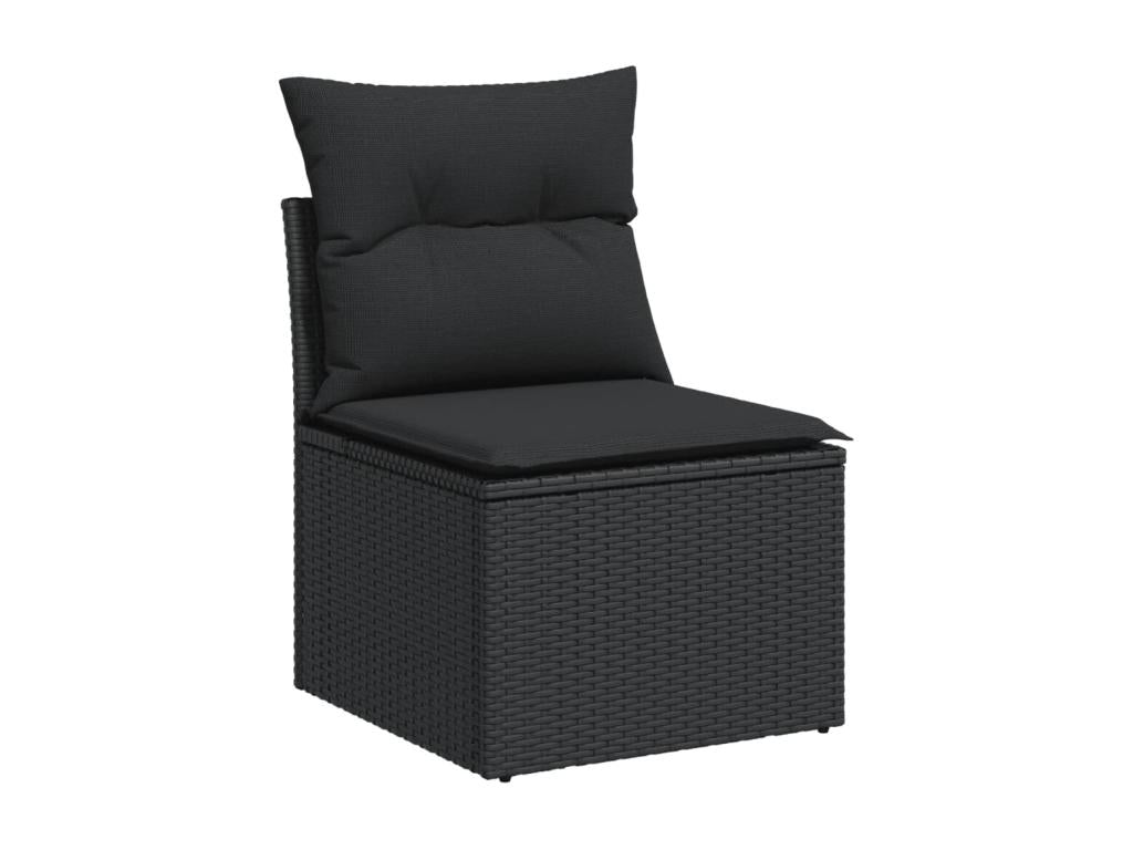 Black Woven Resin Wicker Outdoor Furniture Set - dlz1766457083413