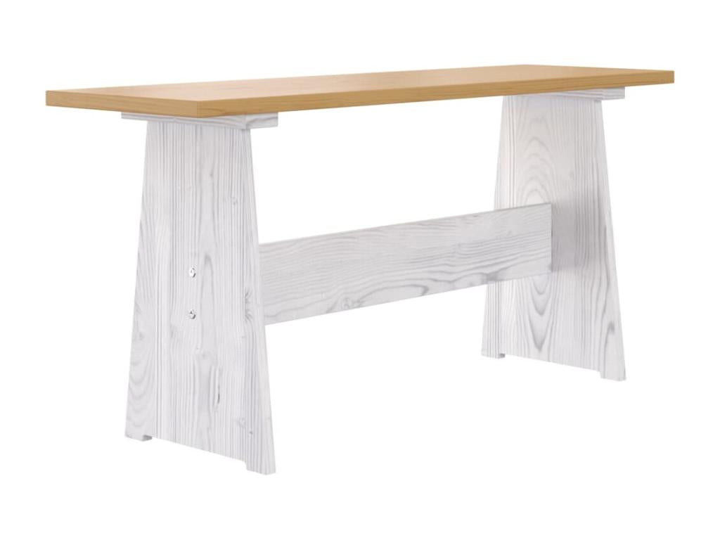 Brown Pine Wood Dining Table