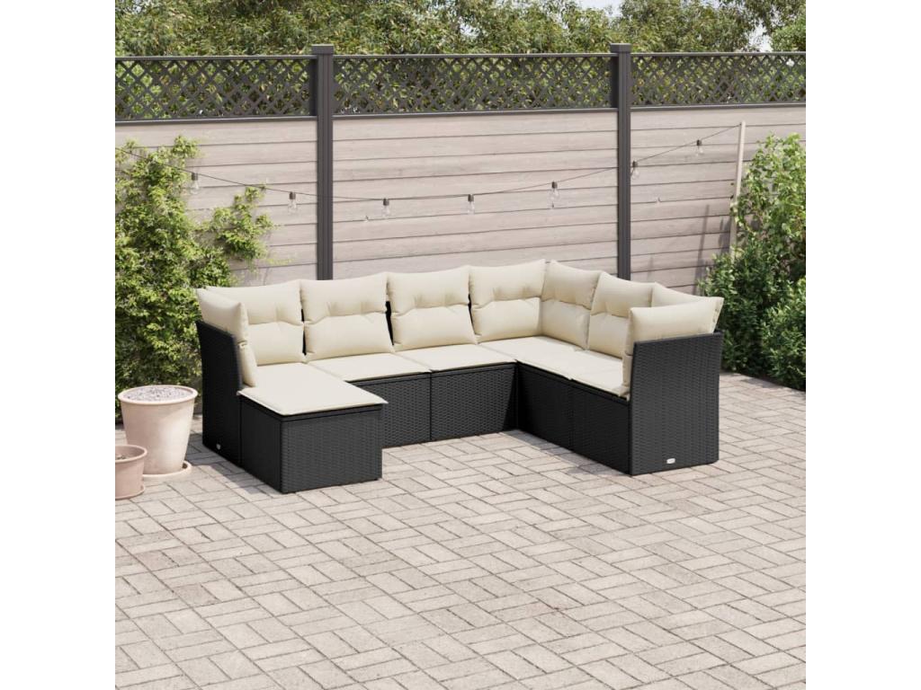 Black Woven Resin Wicker Outdoor Furniture Set - dlz1766456993820