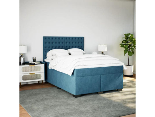 Blue Velvet Mattress, 140 x 200 cm
