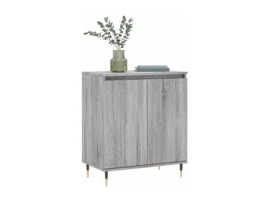 Gray Engineered Wood Sideboard, 60 x 35 x 70 cm