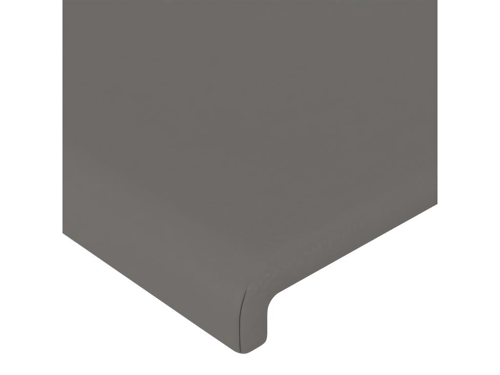 Gray Faux Leather Home Furniture, 163 x 16 x 118 cm