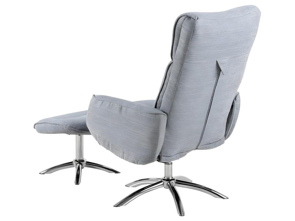 Gray Fabric Accent Chair