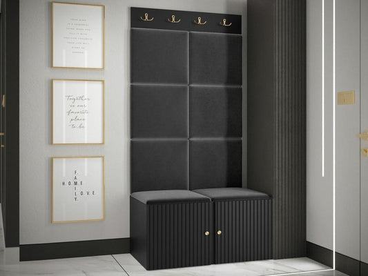 Black Home Furniture, 186 x 84 x 46 cm