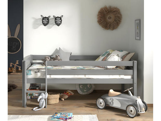 Gray Kids Bed Frame, 90 x 200 cm