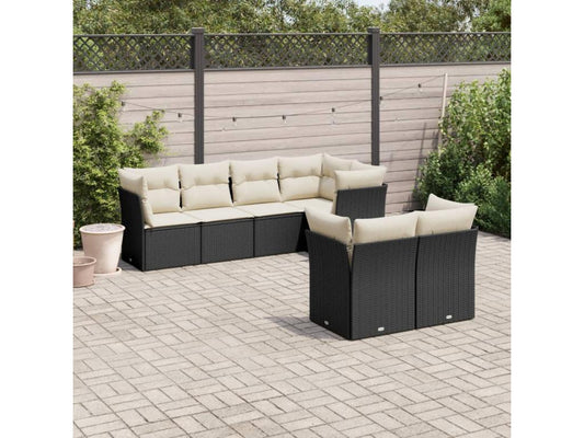 Black Woven Resin Wicker Outdoor Furniture Set - dlz1766456640654