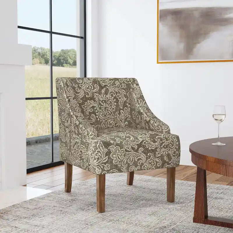 Porch & Den Holman Upholstered Swoop Arm Chair