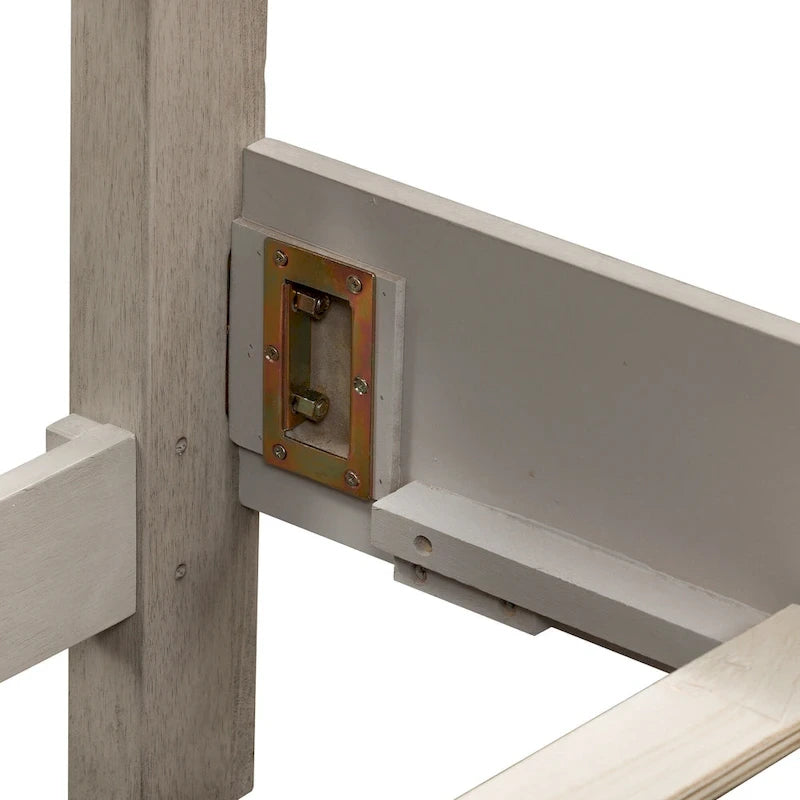 Ivy Hollow Weathered Linen Storage Bed