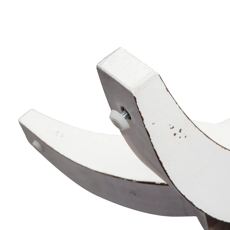 Magnolia Manor Antique White Weathered Bark 5 Piece Drop Leaf Set