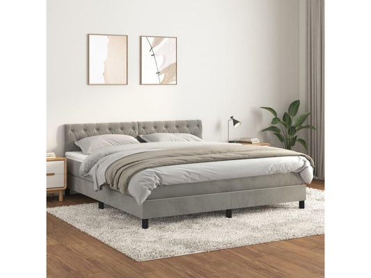 Gray Velvet Mattress, 160 x 200 cm - dlz1766456644681