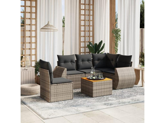 Gray Woven Resin Wicker Outdoor Furniture Set - dlz1766456285917
