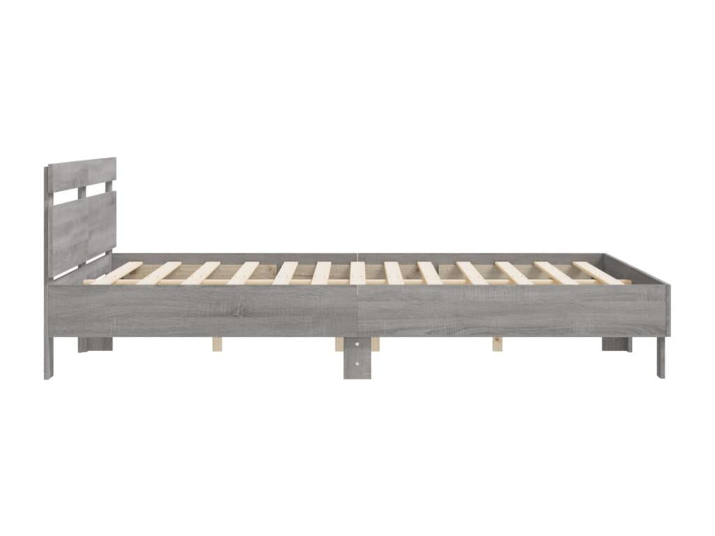Gray Bed Frame, 200 x 200 cm