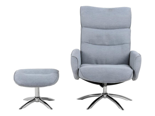 Gray Fabric Accent Chair