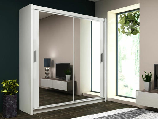 White Wardrobe, 215 x 160 x 61 cm