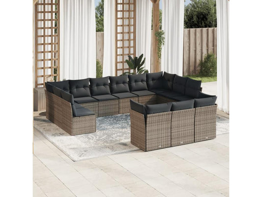 Gray Woven Resin Wicker Outdoor Furniture Set - dlz1766456963419