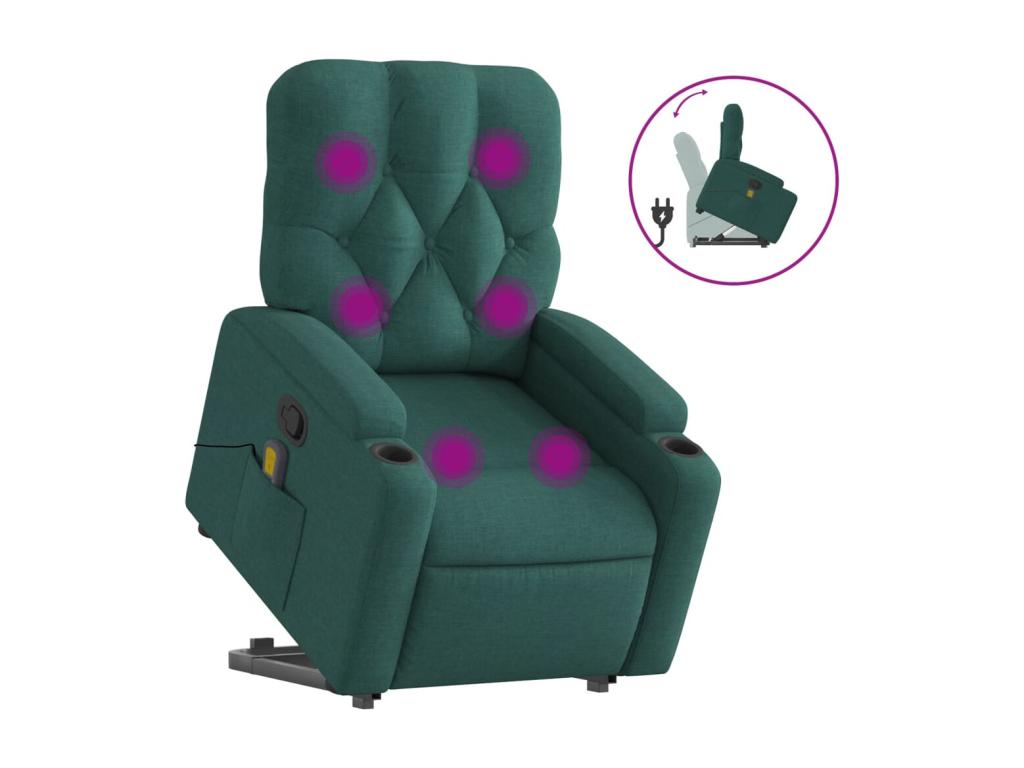 Green Fabric Accent Chair