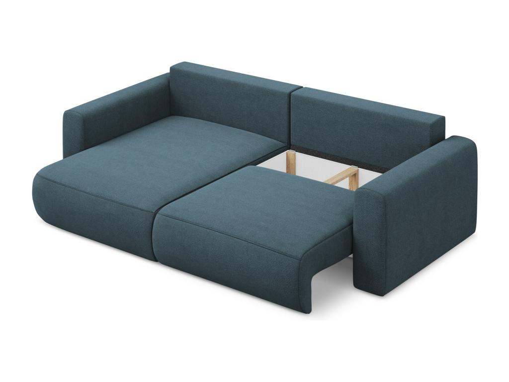 Blue Fabric Sofa Bed