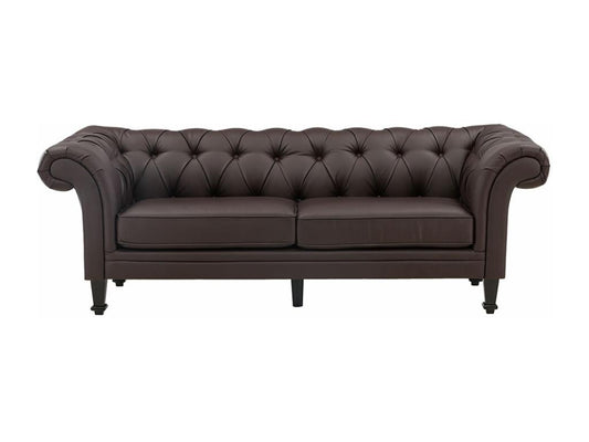 Brown Leather Sofa