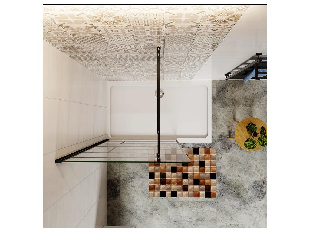 Black Glass Home Furniture, 140 x 200 cm