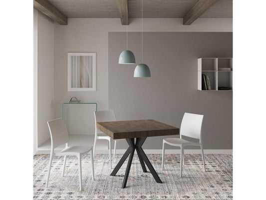 Brown Table, 90 x 90 cm