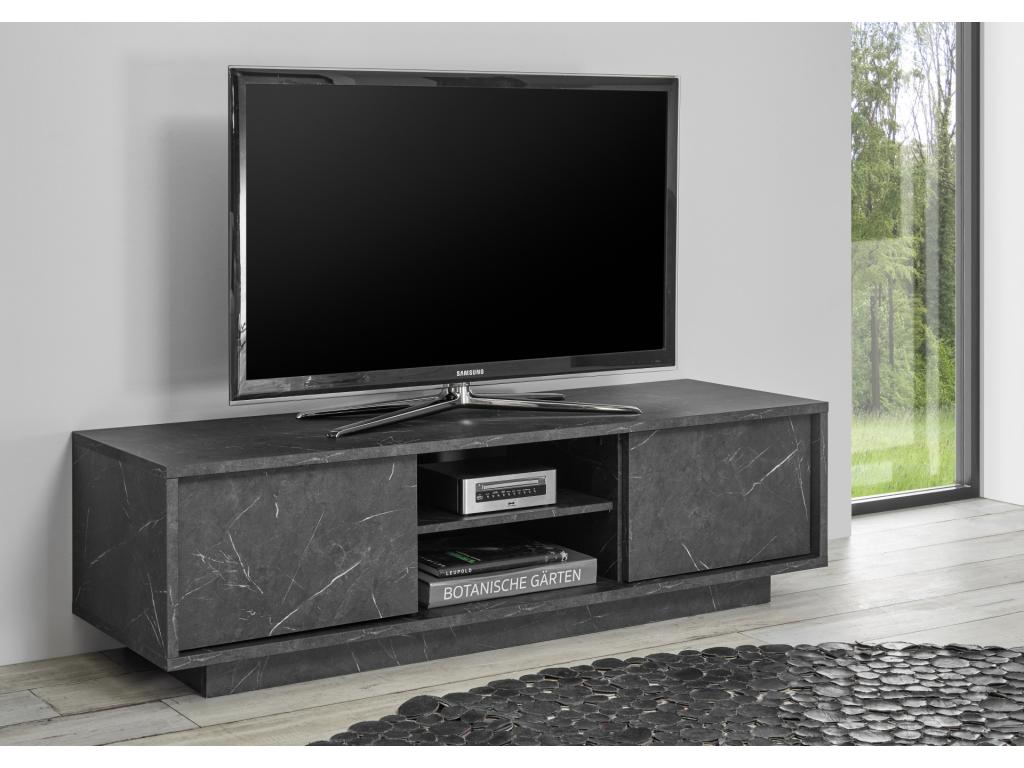 Black Marble TV Stand