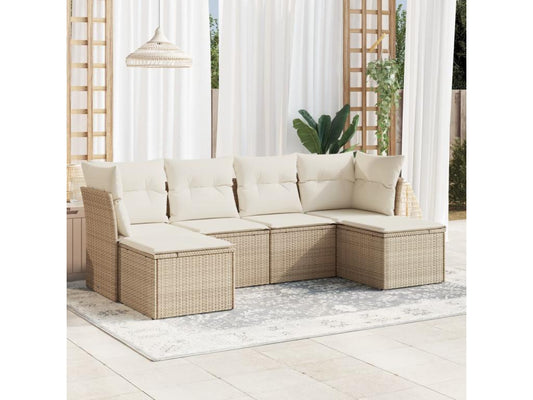 Beige Woven Resin Wicker Outdoor Furniture Set - dlz1766456538953