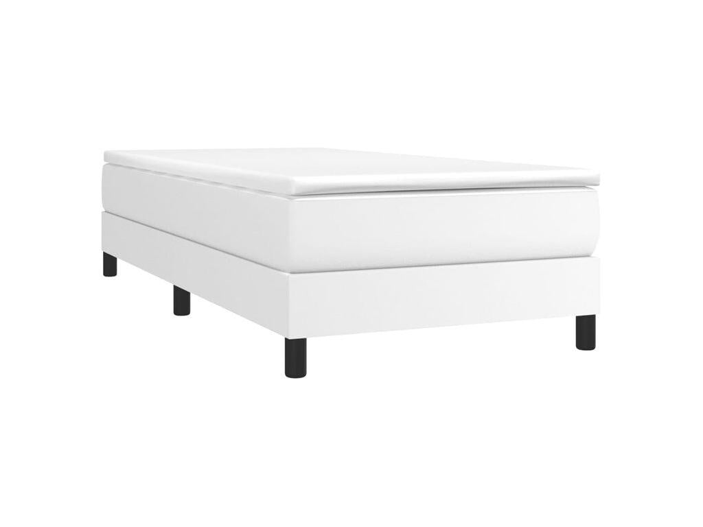 White Faux Leather Mattress, 90 x 200 cm