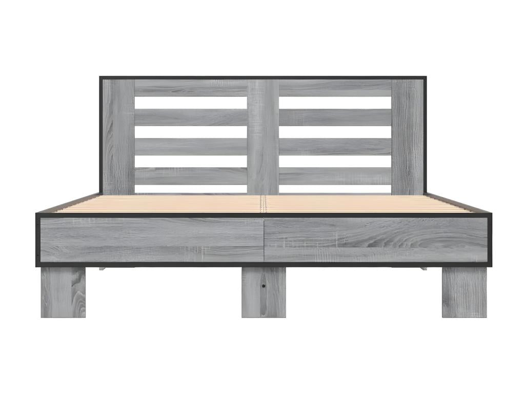 Gray Bed Frame, 120 x 200 cm