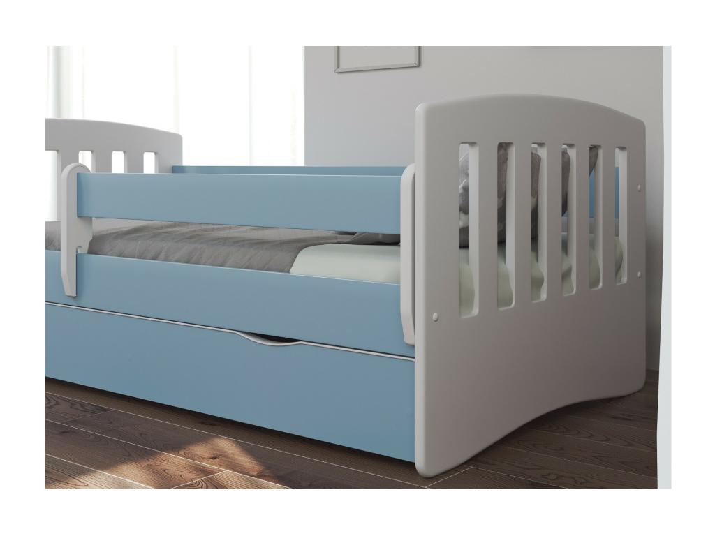 Blue Kids Bed Frame, 80 x 180 cm