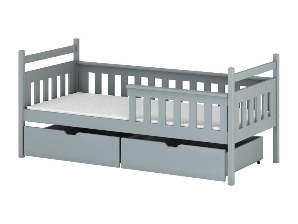 Gray Kids Bed Frame, 80 x 180 cm