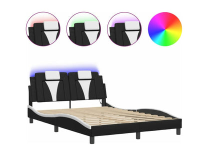 Black Faux Leather Bed Frame, 120 x 200 cm