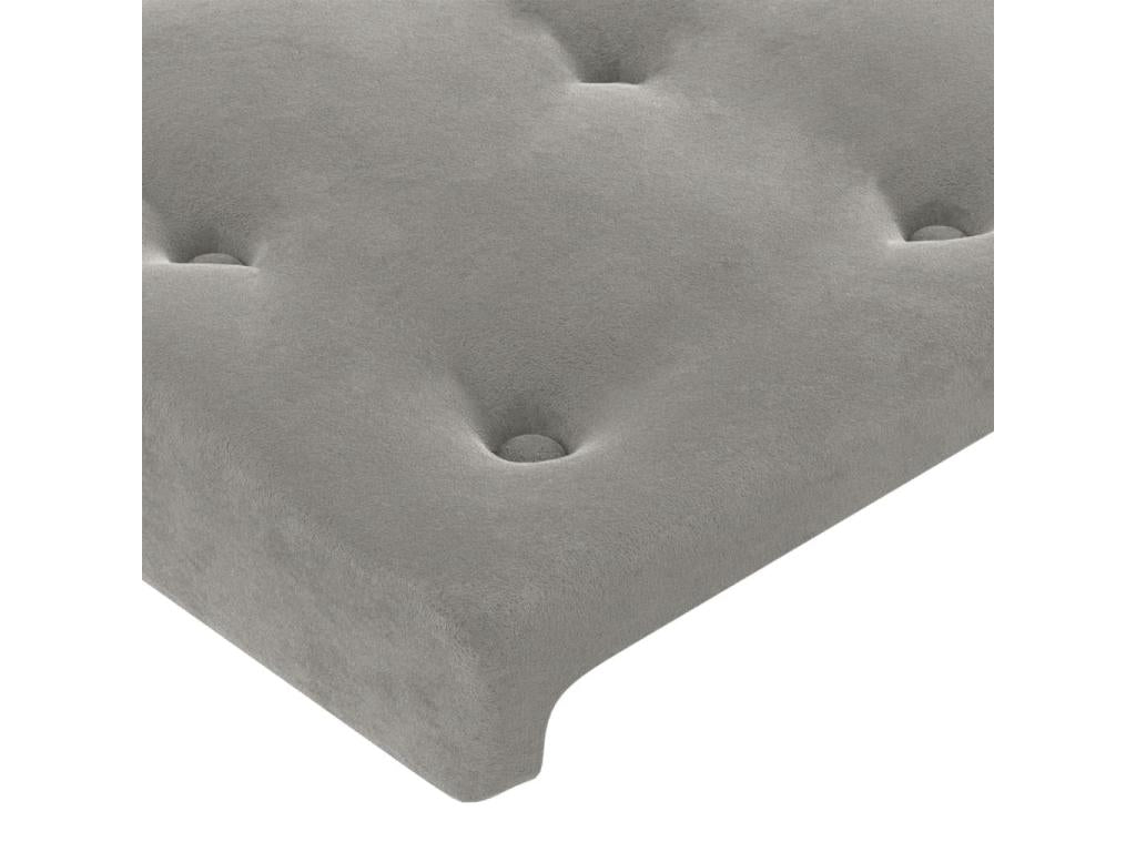 Gray Velvet Home Furniture, 200 x 5 x 118 cm