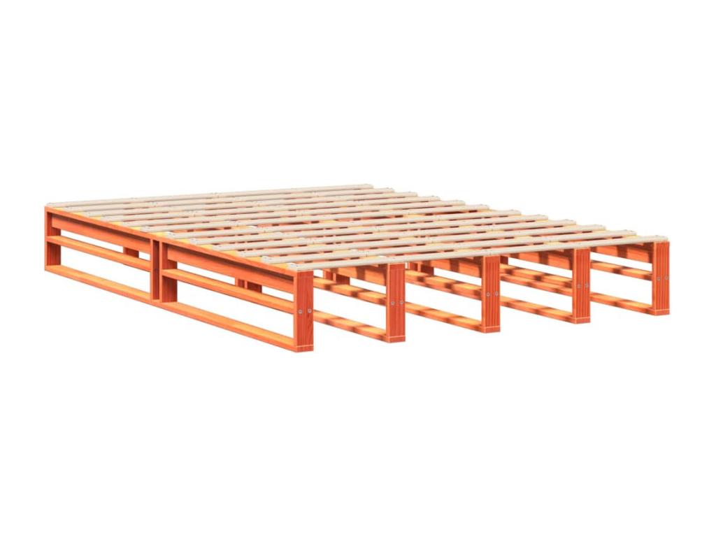 Brown Pine Wood Bed Frame, 120 x 200 cm - dlz1766457006048