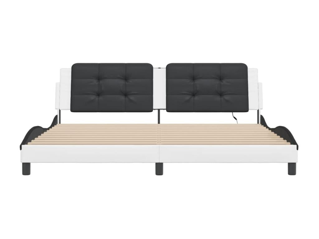 White Bed Frame, 200 x 200 cm