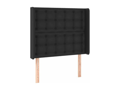 Black Faux Leather Home Furniture, 83 x 16 x 118 cm