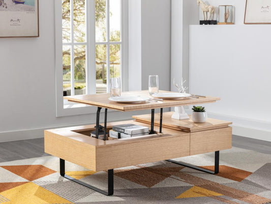 Natural Metal Coffee Table